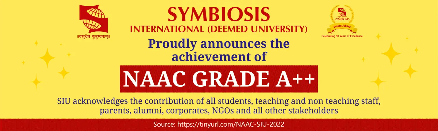 Symbiosis achieved NACC Grade A++