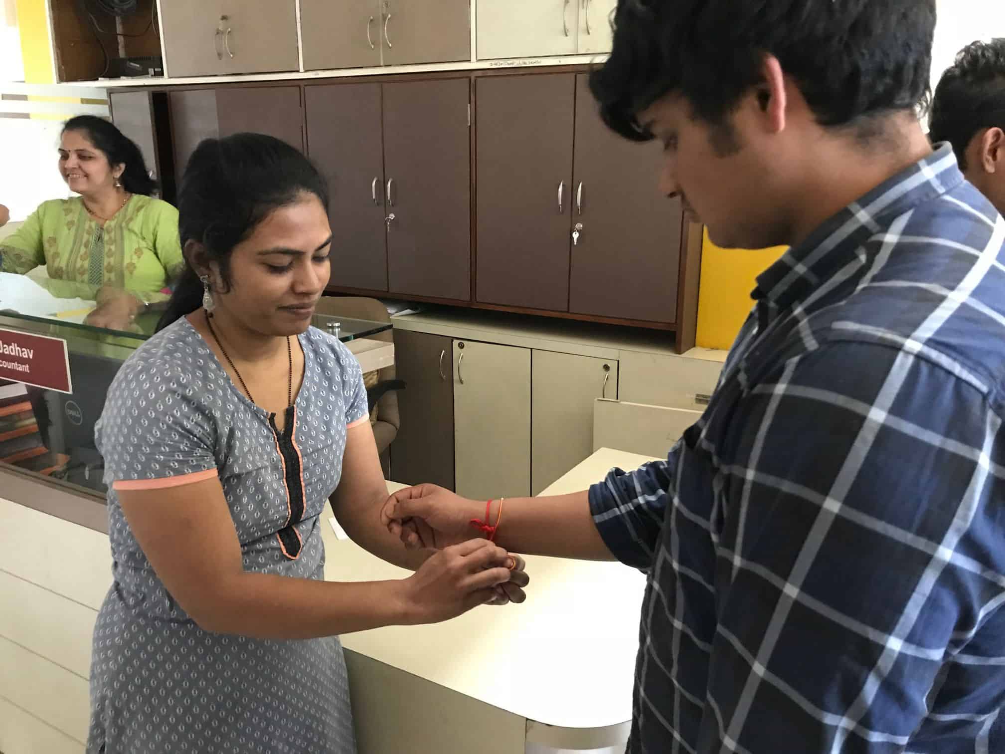 Rakhi Celebration with Staff